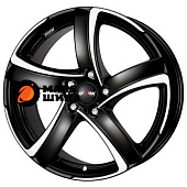 8x18/5x112 ET45 D70,1 Shark Racing black front polished