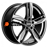 8x18/5x112 ET29 D66,5 Hexis Gloss Black Machined